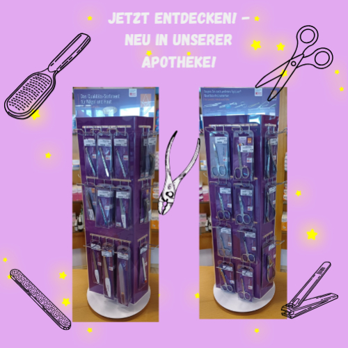 APOLINE Nagelfeile Glas 9 cm lila